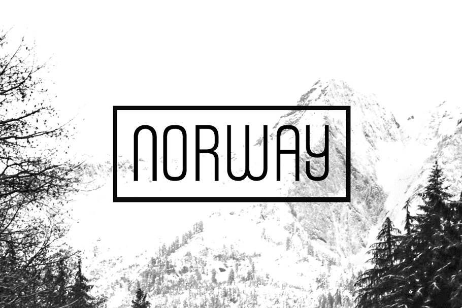 Example font Norway #1